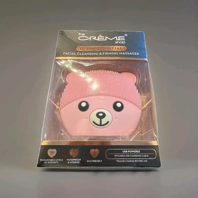 The Crème Shop Bear Essential Facial Cleansing Firming Massager Pink NIB NEW!!! - Thumbnail 5
