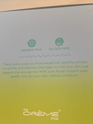 The Crème Shop Centella Relief Toner Pads 70 Count Sealed NIB NEW Vegan, Clean!! - Thumbnail 3