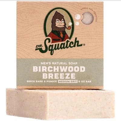 Dr Squatch Birchwood Breeze Bar Soap 5oz Medium Grit Natural Soap NIB NEW Men - Thumbnail 2
