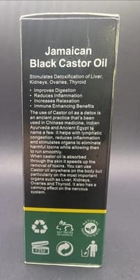 Aliver Jamaican Black Castor Oil Extra Virgin Cold Pressed 2.02oz Exp 10/2026 - Thumbnail 2