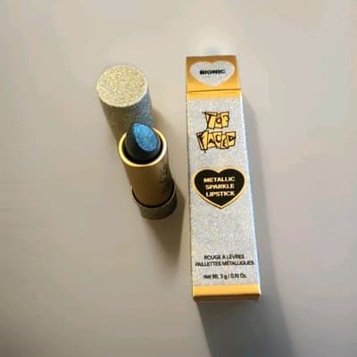Too Faced Throwback Metallic Sparkle Lipstick - BIONIC - Full Size - NIB Glitter - Thumbnail 5