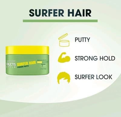 Garnier Fructis Style Surfer Hair Power Putty Strong Hold 3.4oz NWOB NEW - Thumbnail 9