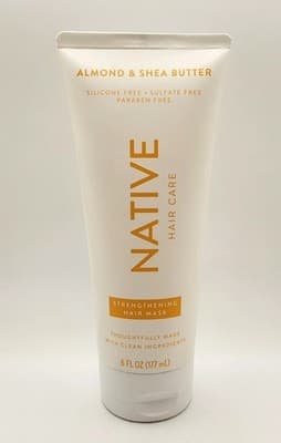 Native Strengthening Hair Mask Almond Shea Butter Sulfate Free 6oz NEW - NWOB - Thumbnail 2