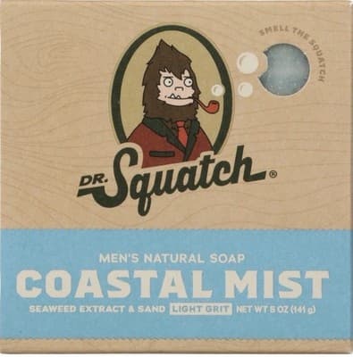 Dr Squatch Men's Natural Soap Coastal Mist 5 oz bar - Thumbnail 2