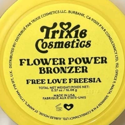 Trixie Cosmetics Flower Power Bronzer Free Love Freesia Powder NIB New Authentic - Thumbnail 6