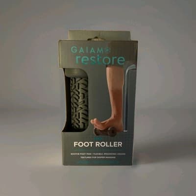 Gaiam Restore Flex Foot Roller Textured Massage Roller Foot Pain Relief NIB!!!
