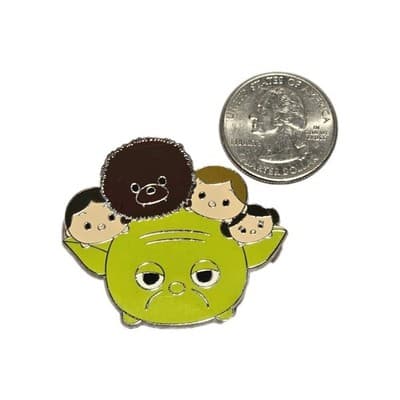 2017 Disney Star Wars Yoda Tsum Tsum Heroes Slider Pin - Thumbnail 3