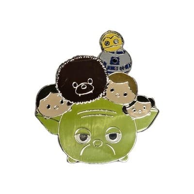 2017 Disney Star Wars Yoda Tsum Tsum Heroes Slider Pin - Thumbnail 2