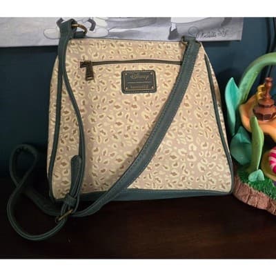 Retired Loungefly Disney Mickey, Pluto, & Leopard Crossbody Bag and Wallet - Thumbnail 3