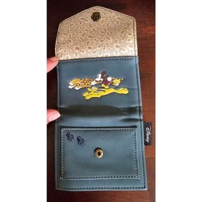 Retired Loungefly Disney Mickey, Pluto, & Leopard Crossbody Bag and Wallet - Thumbnail 7