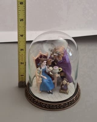 Disney Beauty and the Beast Belle Beast Glass Dome Cloche Zhang Yuqing Figurine - Thumbnail 7