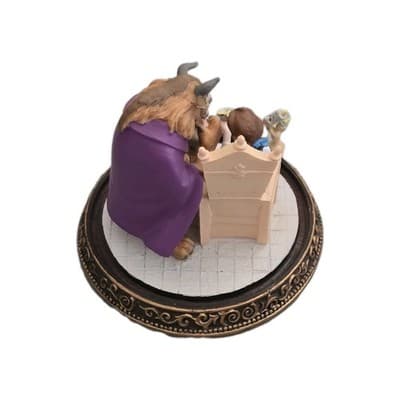 Disney Beauty and the Beast Belle Beast Glass Dome Cloche Zhang Yuqing Figurine - Thumbnail 4