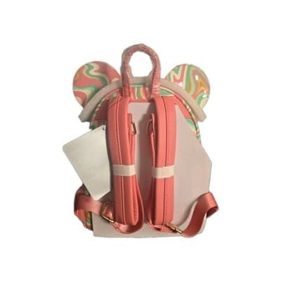 Disney Parks Loungefly Mickey Mouse Retro Swirl Mini Backpack Pink Green NWT - Thumbnail 4