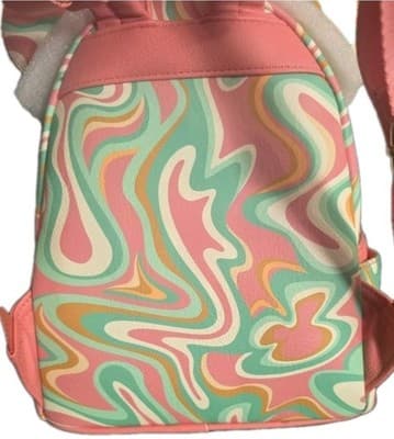 Disney Parks Loungefly Mickey Mouse Retro Swirl Mini Backpack Pink Green NWT - Thumbnail 5