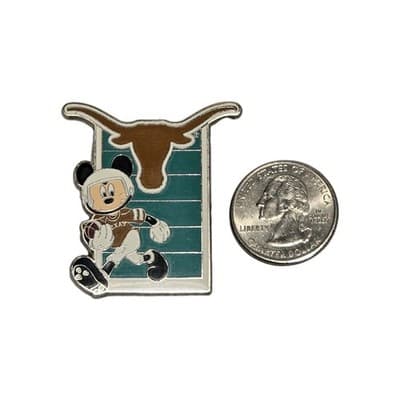 Rare 2011 Disney Mickey Mouse Texas Longhorns Pin - Thumbnail 3