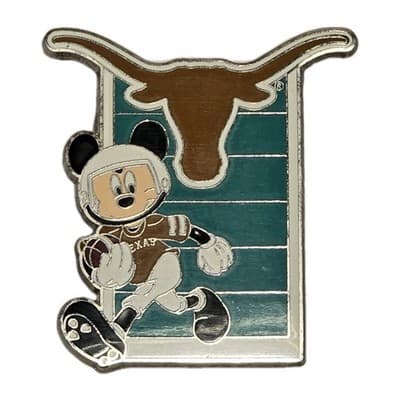 Rare 2011 Disney Mickey Mouse Texas Longhorns Pin - Thumbnail 2
