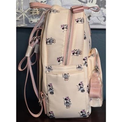 Loungefly Disney Minnie Mouse Cloth Backpack and Wallet - Thumbnail 5