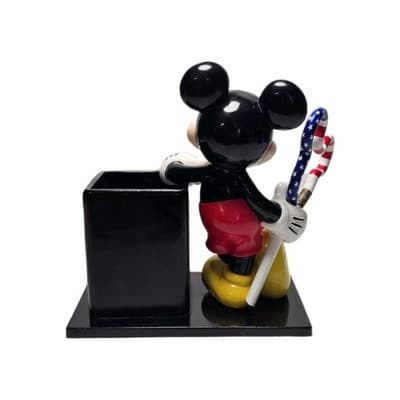 Vintage Rare 1997 Disney Mickey Mouse Resin Pencil Cup Desk Accessory - Thumbnail 2