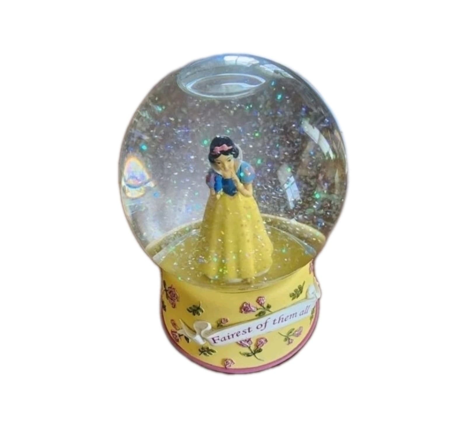 Disney Enesco Snow White Fairest Of Them All "Waltz Of The Flowers" Snow Globe