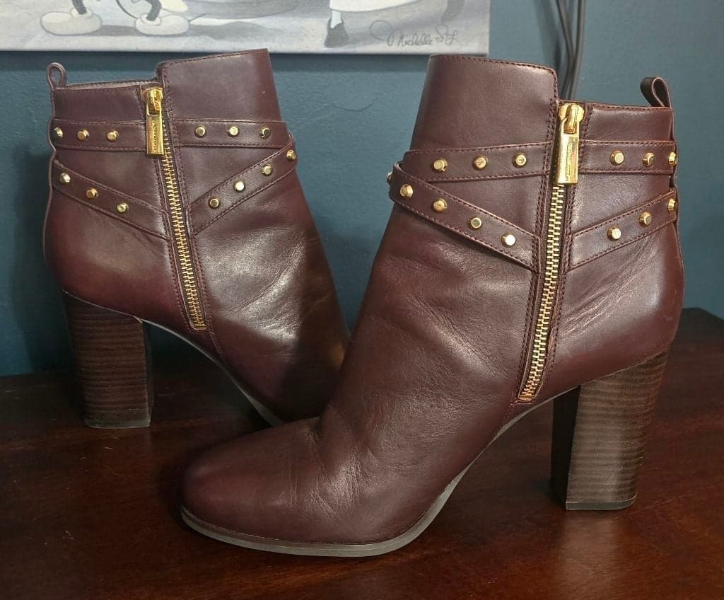 Michael Kors Preston Studded Leather Ankle Boot - Thumbnail 2