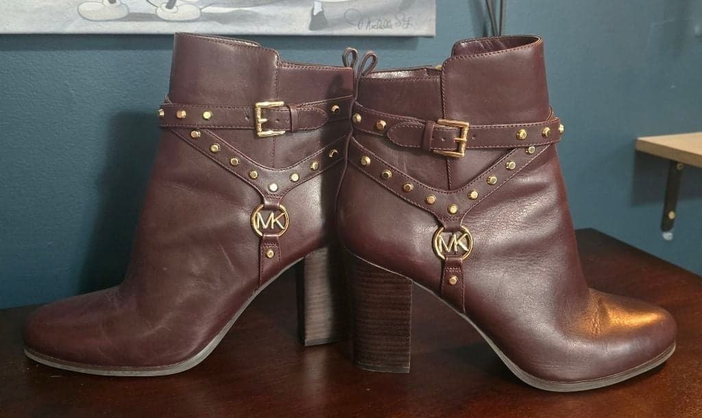 Michael Kors Preston Studded Leather Ankle Boot