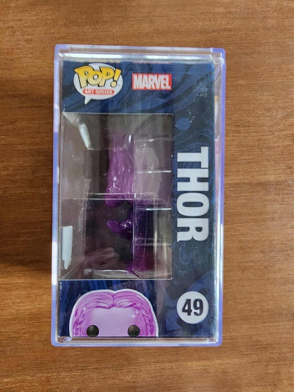 Funko Pop! Infinity Saga: Thor 49 Art Series Broken Stormbreaker w/ Protector - Thumbnail 5