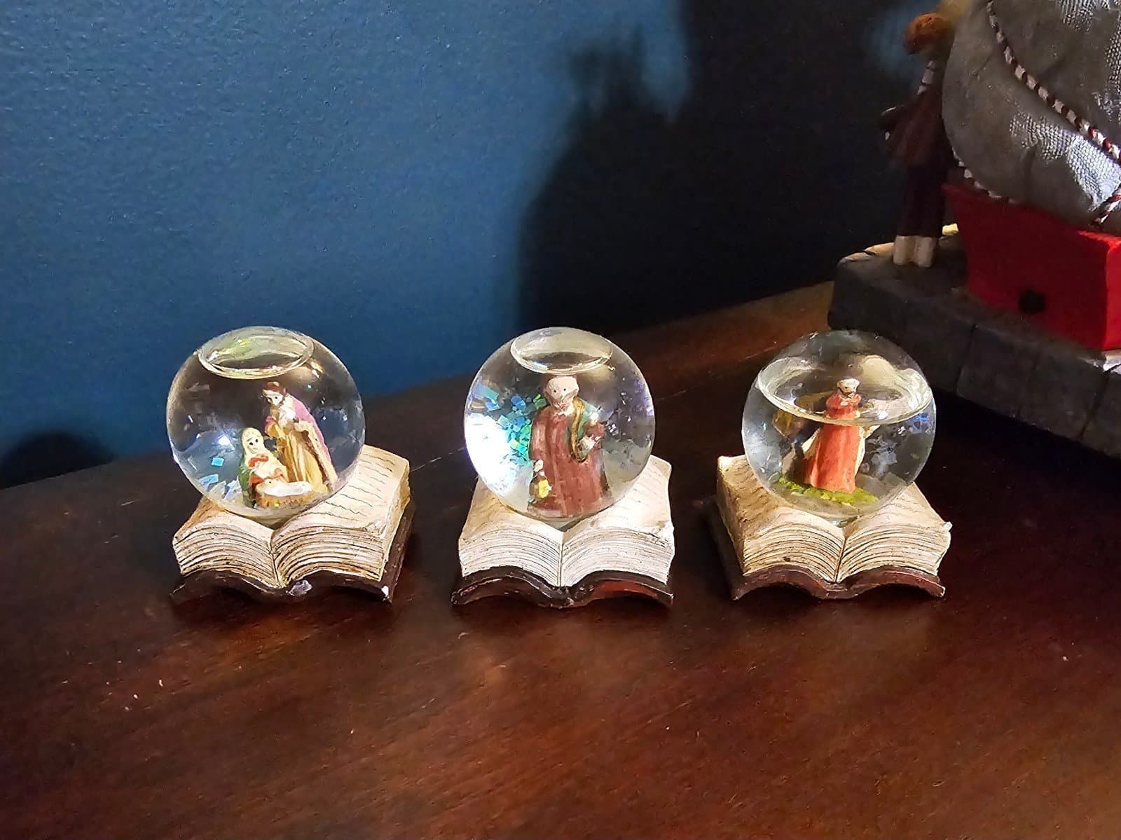 Three Mini Snowglobes