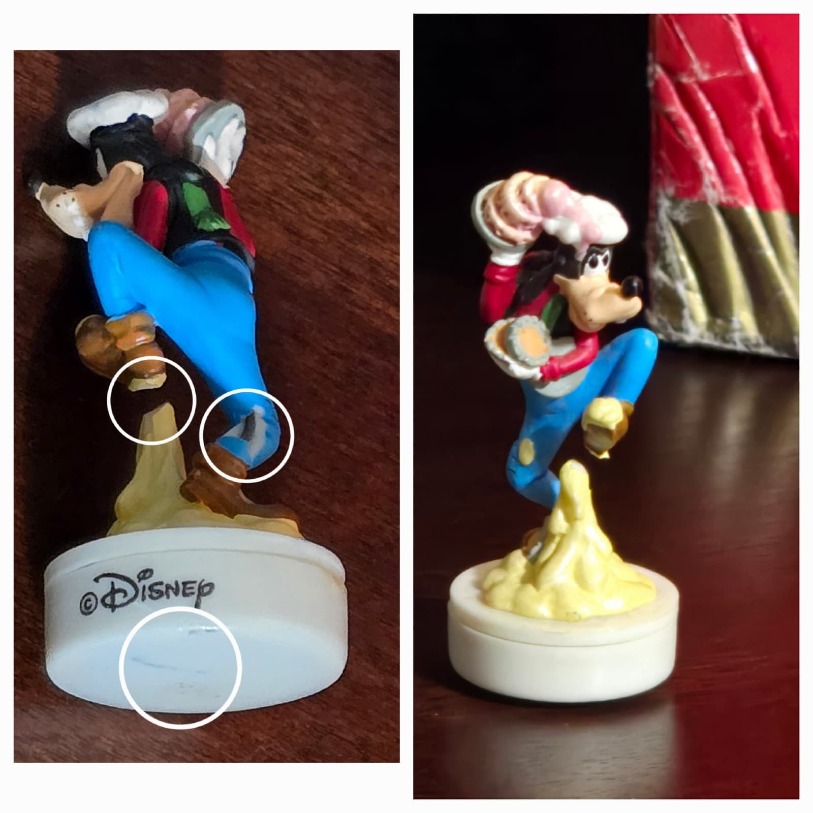 Disney Christmas 1999 Mickey Mouse Donald Duck Snow Globe READ - Thumbnail 10