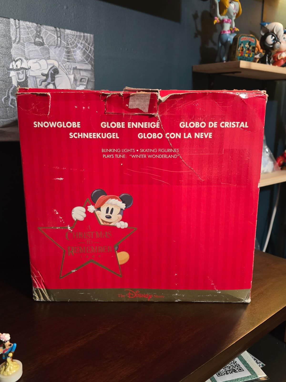 Disney Christmas 1999 Mickey Mouse Donald Duck Snow Globe READ - Thumbnail 12