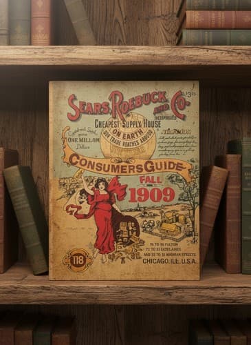 1909 Sears Roebuck Fall Consumers Guide Catalog Reprint Ventura 1979