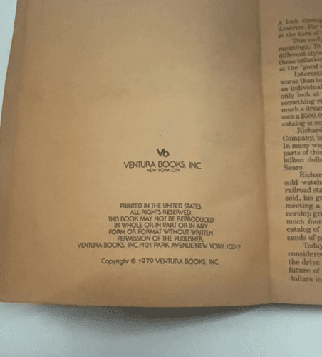 1909 Sears Roebuck Fall Consumers Guide Catalog Reprint Ventura 1979 - Thumbnail 5