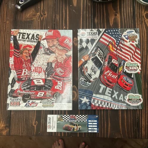 Texas Motor Speedway 2001 2002 NASCAR Collector Programs Dale Jr Ticket