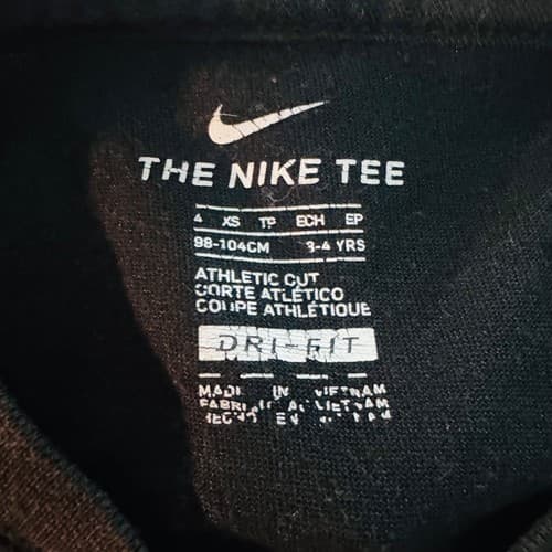 Nike Kids Black Dri-Fit 'I'm On Fire' Graphic T-Shirt Size 3-4 Years Activewear - Thumbnail 7
