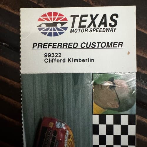 Texas Motor Speedway 2001 2002 NASCAR Collector Programs Dale Jr Ticket - Thumbnail 9