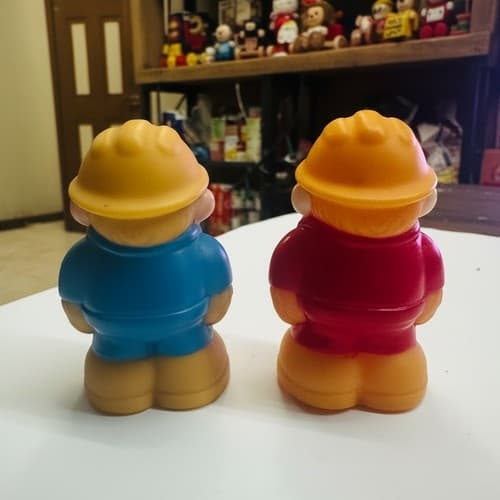 Vintage Tonka Corp Construction Worker Figures Set 2 1980s-90s Good Used - Thumbnail 2