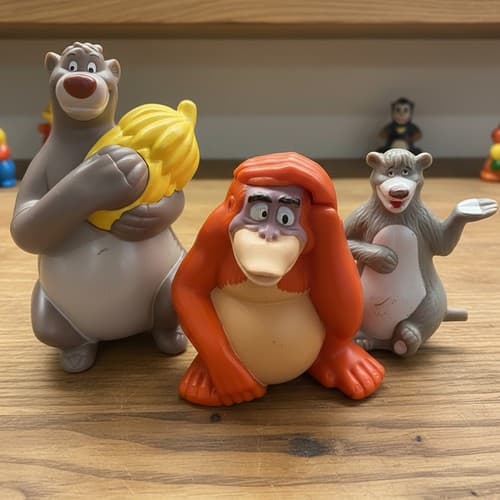Disney Jungle Book McDonald's Happy Meal Figures 1990s Baloo King Louie