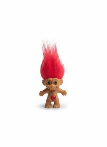 Vintage Troll Dolls Lot 3 1990s Ace Novelty Teal Purple Red Hair - Thumbnail 5
