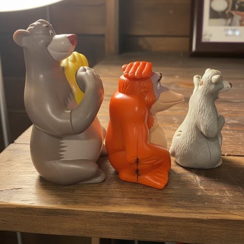 Disney Jungle Book McDonald's Happy Meal Figures 1990s Baloo King Louie - Thumbnail 3