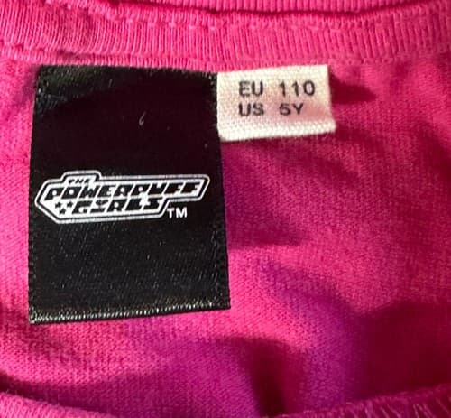 SHEIN Powerpuff Girls Super Cute Graphic Crop T-Shirt Kids Size 5Y Hot Pink - Thumbnail 5