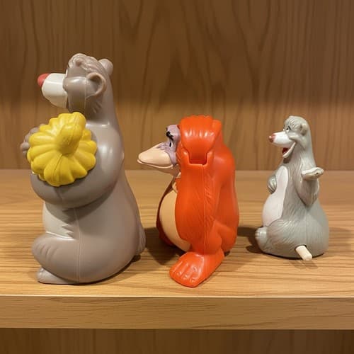 Disney Jungle Book McDonald's Happy Meal Figures 1990s Baloo King Louie - Thumbnail 4