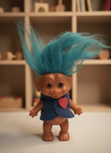 Vintage Troll Dolls Lot 3 1990s Ace Novelty Teal Purple Red Hair - Thumbnail 3