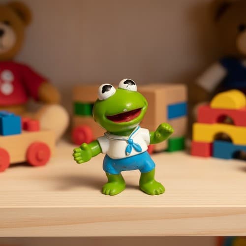 Muppet Babies Baby Kermit Figure Lot x3 McDonald's Happy Meal 1980s - Thumbnail 3