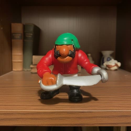 Vintage Disney PVC Figure Lot 6pc 1990s Robin Hood Pinocchio Used - Thumbnail 7