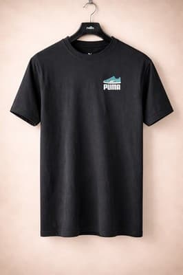 Puma Black Classic T-shirt Logo Size Small Comfortable Fabric For All Day Ware