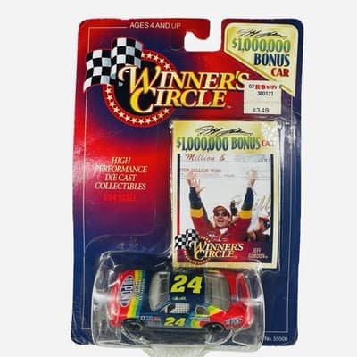 Winners circle - $1,000,000 Bonus Car & Card- Jeff Gordon- 1/64 Scale Die Cast