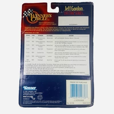 Winners circle - $1,000,000 Bonus Car & Card- Jeff Gordon- 1/64 Scale Die Cast - Thumbnail 3