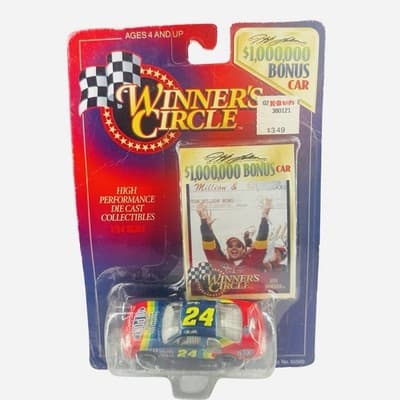 Winners circle - $1,000,000 Bonus Car & Card- Jeff Gordon- 1/64 Scale Die Cast - Thumbnail 2
