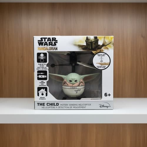World Tech Toys Star Wars The Mandalorian Grogu Flying Helicopter New in Box - Thumbnail 2