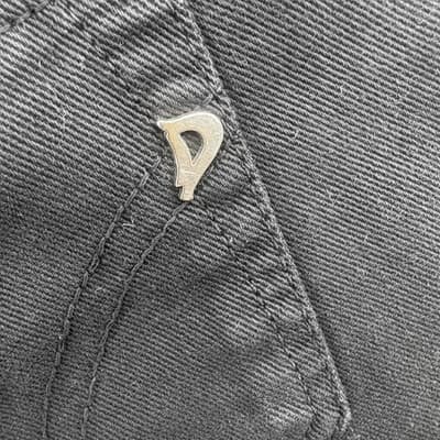 Dondup Noah Men's Black Straight Denim Jeans Size 30 100% Cotton Italy Excellent - Thumbnail 5