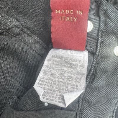 Dondup Noah Men's Black Straight Denim Jeans Size 30 100% Cotton Italy Excellent - Thumbnail 7
